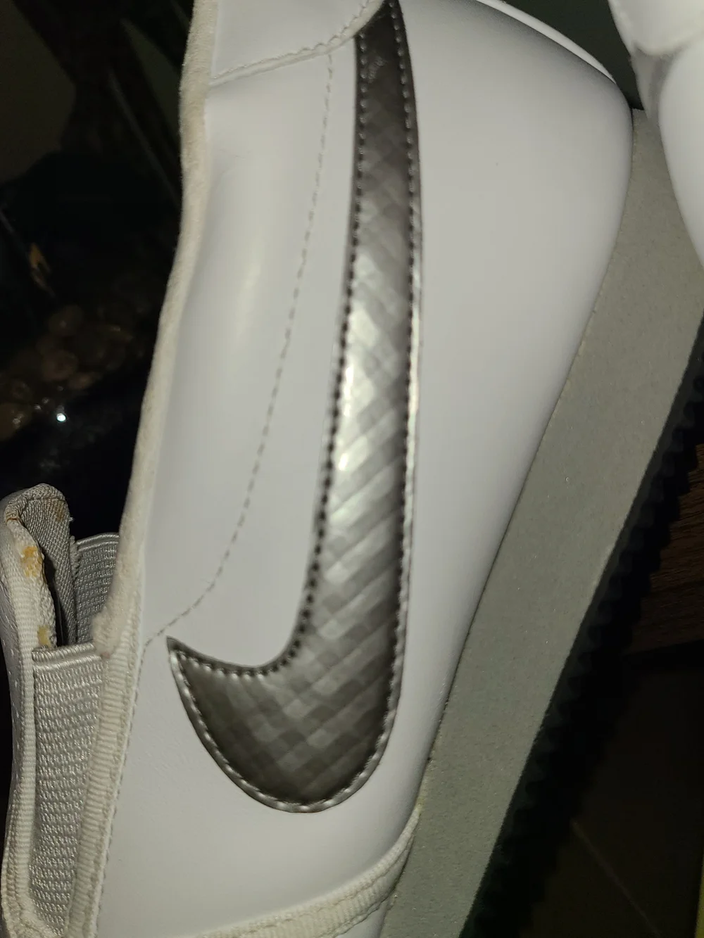 Vintage Nike Glide White Mens slip on  Size 12 custom super rare!!